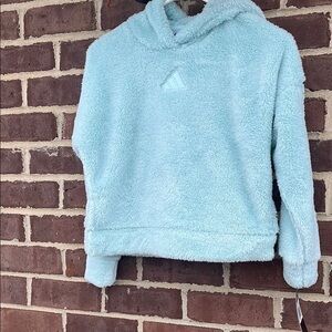 Cozy Light Blue Fleece Hoodie